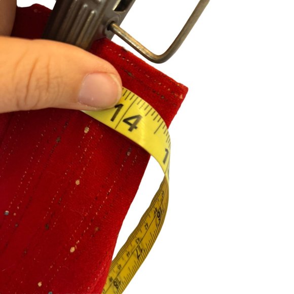 Vintage 80s Red Speckled Wool Blend Tapered Blazer Pencil Skirt Suit Set Medium - Picture 6 of 16